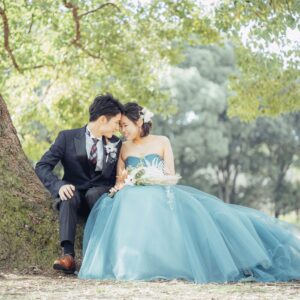 庄内緑地公園洋装ロケーション前撮りレポ《ウェディングフォト》