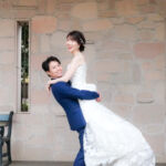 フラリエでフォトウェディング マーメイドドレスで抱っこ