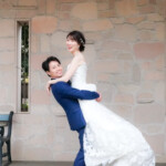 フラリエでフォトウェディング マーメイドドレスで抱っこ